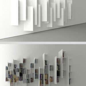 Knygų lentyna- sienos burės